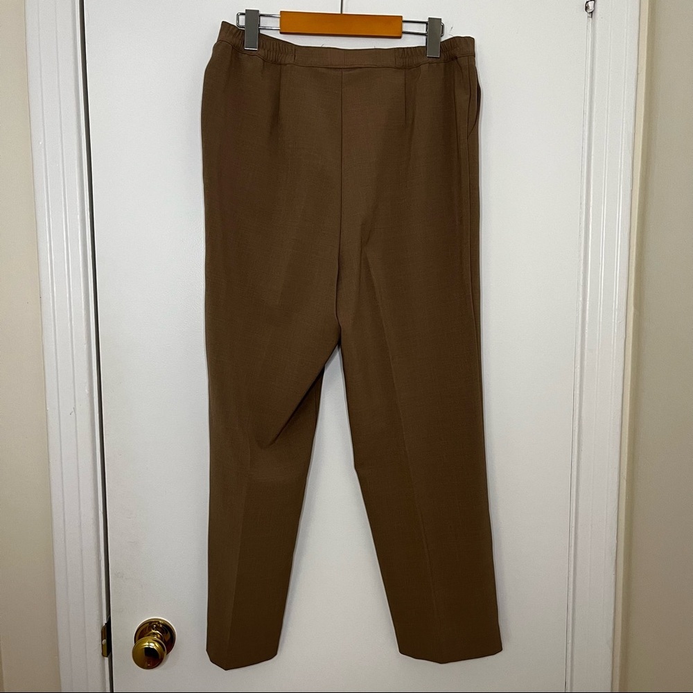 Vintage Tan High Waisted Trousers Pants - Picture 7 of 10